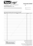 A4 Purchase Order Books - Logo Upload